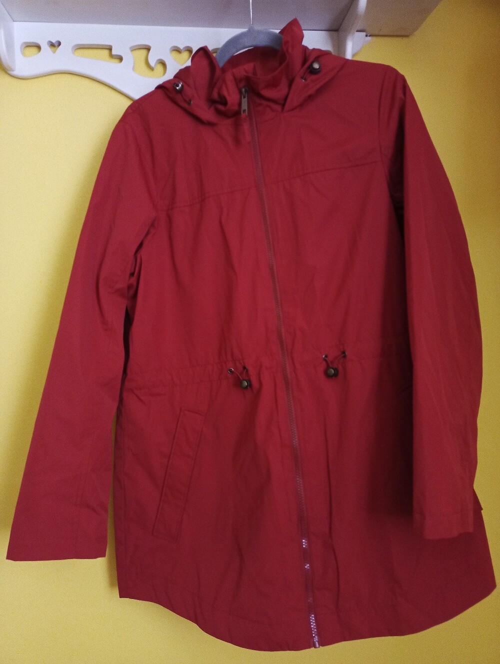 Medium Red Time And Tru Raincoat